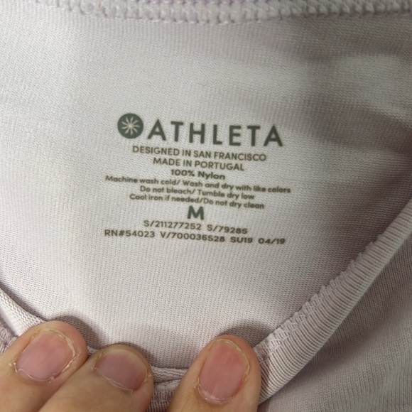 Athleta Pink Foothill Split Back Tank - Picture 4 of 6